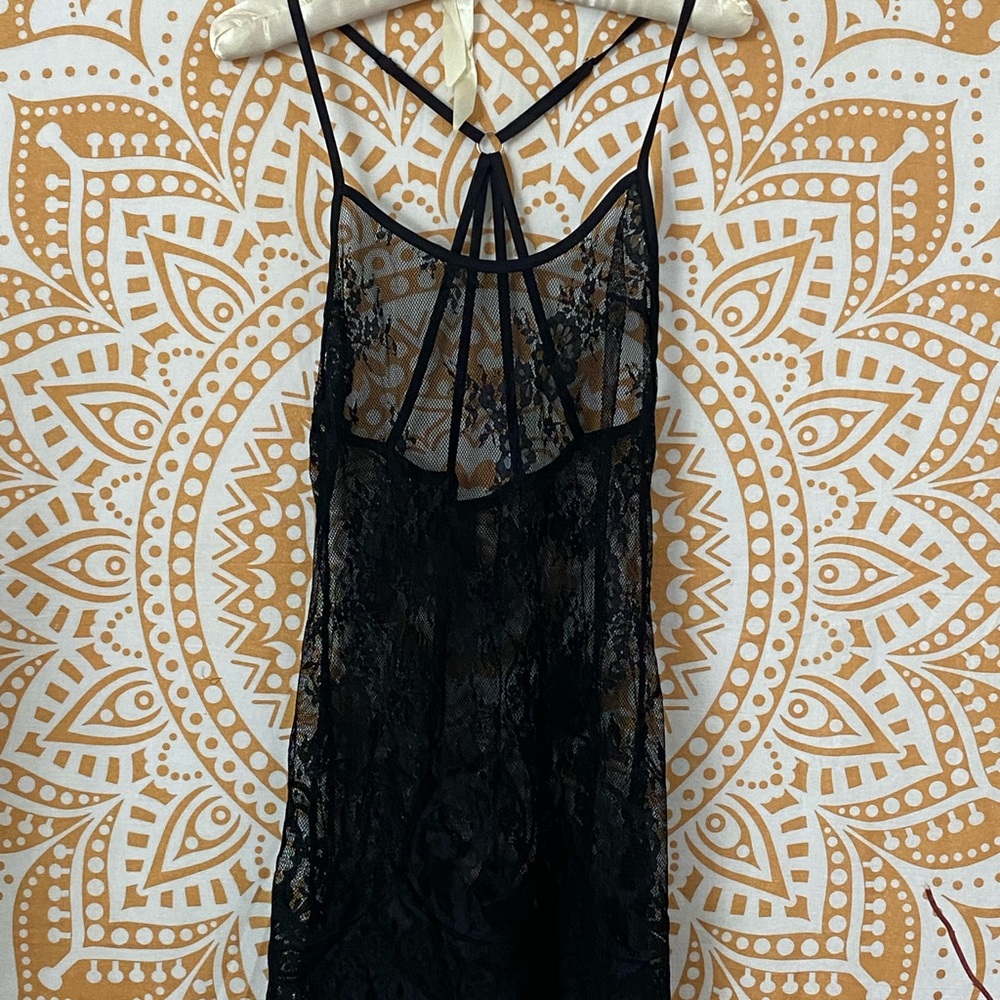 Black Lace Lingerie Bodysuit